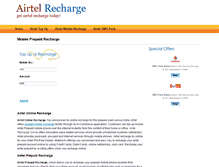 Tablet Screenshot of airtelrecharge.in